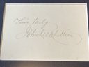 Original Ca. 1870 Signature And Sentiment By Fireside Poet And Abolitionist JOHN GREENLEAF WHITTIER
