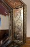 Antique Mirror With Hand Painted Frame