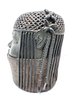 Vintage African Ceramic Queen Mother & Bronze Oba King Heads From Benin