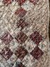 Antique Hand-Stitched 'Twelve Patch' Quilt, Possibly 19th Century