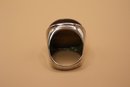 925 Sterling Silver With Tiger Eye Ring Signed 'NF' Size 8