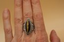 925 Sterling Silver With Tiger Eye Ring Size 7