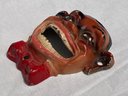 Early Circa 1930s Cast Iron Figural Wall Mounted Bottle Opener With Great Original Paint