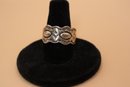 925 Sterling Silver Ring Signed '$' Size 8