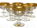 A Set Of 12 24K Gold Wine Goblets From Bergdorf Goodman