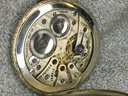 Nice Antique TAVANNES Pocket Watch - White Gold Filled - Screw On Back - 15 Jewel Movement - Sold As - Is