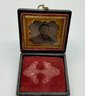 Antique Ambrotype Miniature Photograph ~ Man With Beard ~