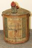 Antique Large Atlantic Quality Lubricants Oil Can - Gas Station Advertising Can