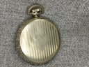 Handsome Antique ELGIN Pocket Watch - As - Is  - Decorated / Pinstripe Case - Very Nice - Gold Filled