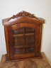 Beautiful Carved Wooden Tabletop Curio Cabinet