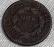 Antique Original 1818 United States 'large Cent'- Colonial Era Currency