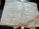 Two Vintage Or Antique Gauzy Embroidered White Tablecloths