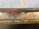 Antique Floral Oil On Board Gilt Wood Frame With Mirrored Accents Beautiful
