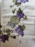 Vintage Luther Travis Tablecloth With Purple Grape Motif