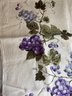 Vintage Luther Travis Tablecloth With Purple Grape Motif