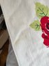 Red Grouping Of Four Vintage Tablecloths
