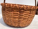 Very Fine Early 20th Century Split Woven Gathering Basket In Excellent Condition