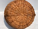 Very Fine Early 20th Century Split Woven Gathering Basket In Excellent Condition