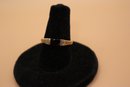 14K Yellow Gold With Diamonds And Onyx Ring Size 6.25 (2.47 Grams) Tested And Marked