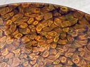 Fine Vintage Signed Art Glass Bowl- Large Scale With Vibrant Deisgn