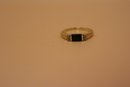 14K Yellow Gold With Diamonds And Onyx Ring Size 6.25 (2.47 Grams) Tested And Marked