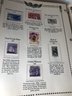 US Stamp Collection Blue Binder Antique And Vintage Stamps Included