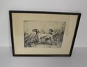 Signed Percival Rosseau 1932 Print 'Partners'