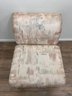 Wayside Furniture Gold Footed Accent Chair With Pink And Blue Hues