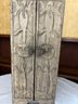 Interesting Hand-Carved Tribal Style Wooden Cabinet