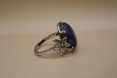 925 Sterling With Purple Stone Signed 'BBJ' Ring Size 12