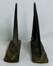 Vintage Heavy Brass Ship Bookends