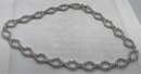 Substantial Sterling Silver Runway CZ Encrusted Choker- Suzanne Somers Collection