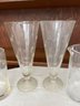Assortment Of Vintage Etched Glass Barware