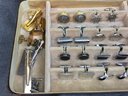 Incredible Lot Of 25 Pairs Of Vintage Cuff Links & Tie Clips - Many Types - Nautical - Coins & Many More