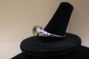 925 Sterling With Yellow Stone Signed 'STS' Chuck Clemency Ring Size 11