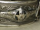Beautiful Antique 925 /  Sterling Silver Bracelet - Egyptian Themed Design - Very Nice Piece - Unusual