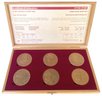 Boxed Set Jewish Contributors To World Culture Collection Of Six Bronze Medals With COA