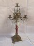 19th Century Candelabra With Crystals