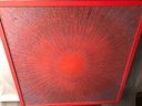This Painting Is Composed With Acrylic Latex Framed With Native Poplar Wood Measures 42 By 42'