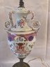 19th Century Edge Samson Fametle Rose Porcelain Lamp