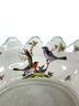 Exquisite - Hua Jing Tang Zhi Handkerchief Edge Hand Painted Chinese Handled Sparrow Motif Bowl