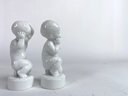 Bing & Grondhal  SV Lindhardt - White Bisque Figures #2207 And 2207