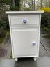 A Painted Wood Nightstand Or Bath Unit
