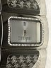 Fabulous Brand New $450 ROBERTO CAVALLI Etched Cuff Watch - Mother Of Pearl Dial - Swiss Made - Amazing Watch
