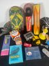 LOT OF KALEIDOSCOPES, VINTAGE TOYS, AND COLLECTIBLES