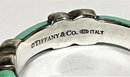 Genuine Made For Tiffany And Co. Italian Sterling Silver Enamel Ring Size 6.5