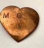 Lot Of 5 Copper Jewelry Items: Heart Pin, Bracelet, Oval Pin, Leaf Pin, Enameled Pendant