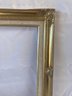 Beautiful Vintage Gold Gilt Frame With Inside Nice Corner Accents White Boarder Made In Hollywood Florida