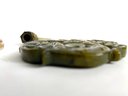 Trio Of Jade And Natural Stone Dragon Pendant Amulets And Finial