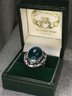 Very Pretty 925 / Sterling Silver & Fluorite Ring - Very Nice Ring - Brand New Never Worn - Nice Ring !